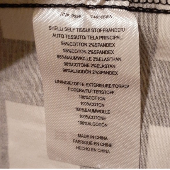 Anthropologie Tabitha Gridway black  white  shift dress, size 6 - Picture 9 of 12